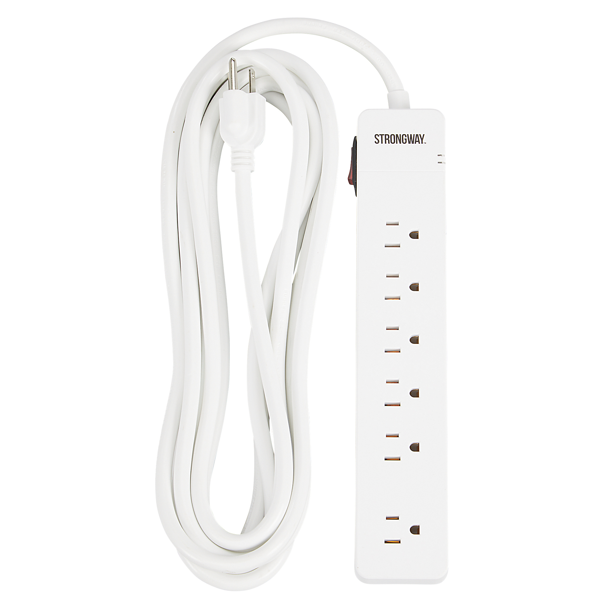 Strongway 6-Outlet Surge Protector Power Strip, 15ft.L, 14/3 Ga., 15 Amps